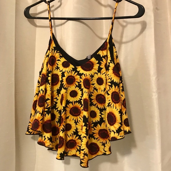 Charlotte Russe Tops - Sunflower Crop Top
